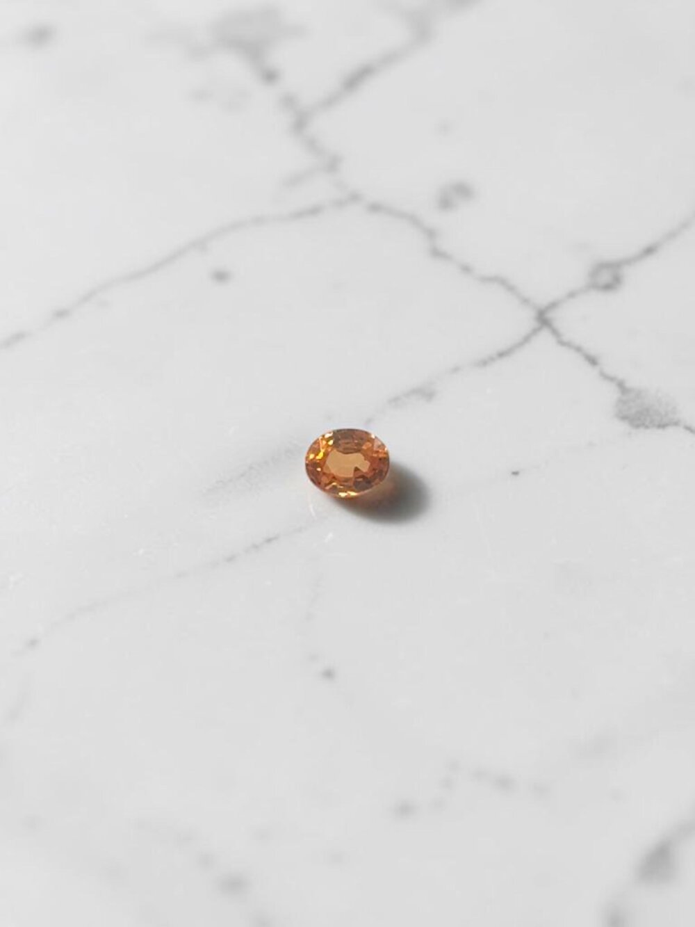 0.61 Carat Oval Spessartite Garnet Gemstone